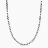 Box Chain Necklace in Sterling Silver, 5.2mm
