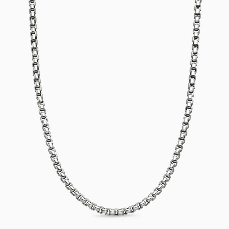 Box Chain Necklace in Sterling Silver, 5.2mm