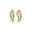 Cammilli Dune Earrings 18ct Yellow Sunrise Gold with Diamonds