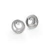 Cammilli Dune Earrings 18ct White Ice Gold with Diamonds
