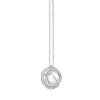 Cammilli Dune Necklace 18ct White Ice Gold with Diamonds