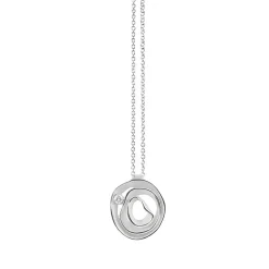 Cammilli Dune Necklace 18ct White Ice Gold with Diamonds