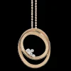 Cammilli Dune Solar Necklace 18ct Orange and Apricot Gold with Diamonds