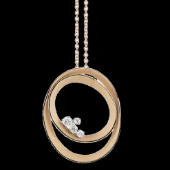 Cammilli Dune Solar Necklace 18ct Orange and Apricot Gold with Diamonds