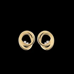 Cammilli Firenze Icon Earrings 18ct Yellow Sunrise Gold with Diamonds