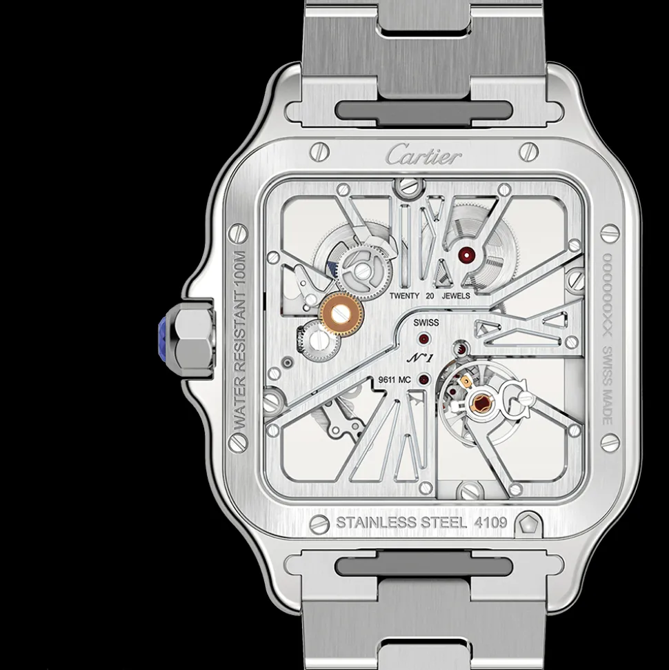 Cartier Santos de Cartier Skeleton Large WHSA0015