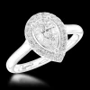 Cluster 0.70ct D VS2 Diamond Platinum Ring