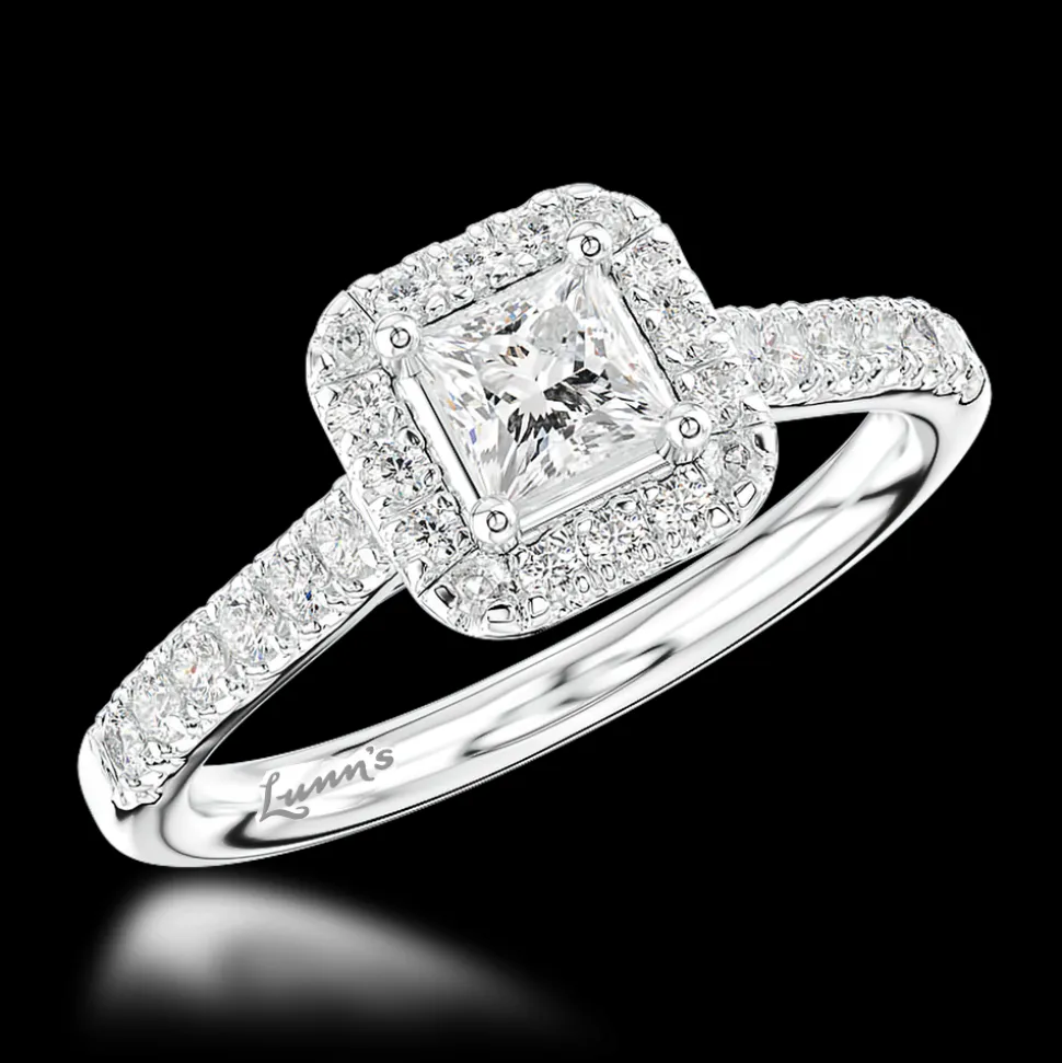 Cluster 0.31ct D VS1 Diamond Platinum Ring