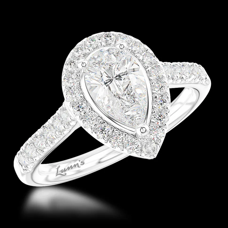 Cluster 0.70ct E SI1 Diamond Platinum Ring