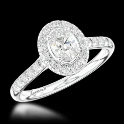 Cluster 0.30ct E VS2 Diamond Platinum Ring