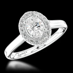 Cluster 0.40ct E VS2 Diamond Platinum Ring