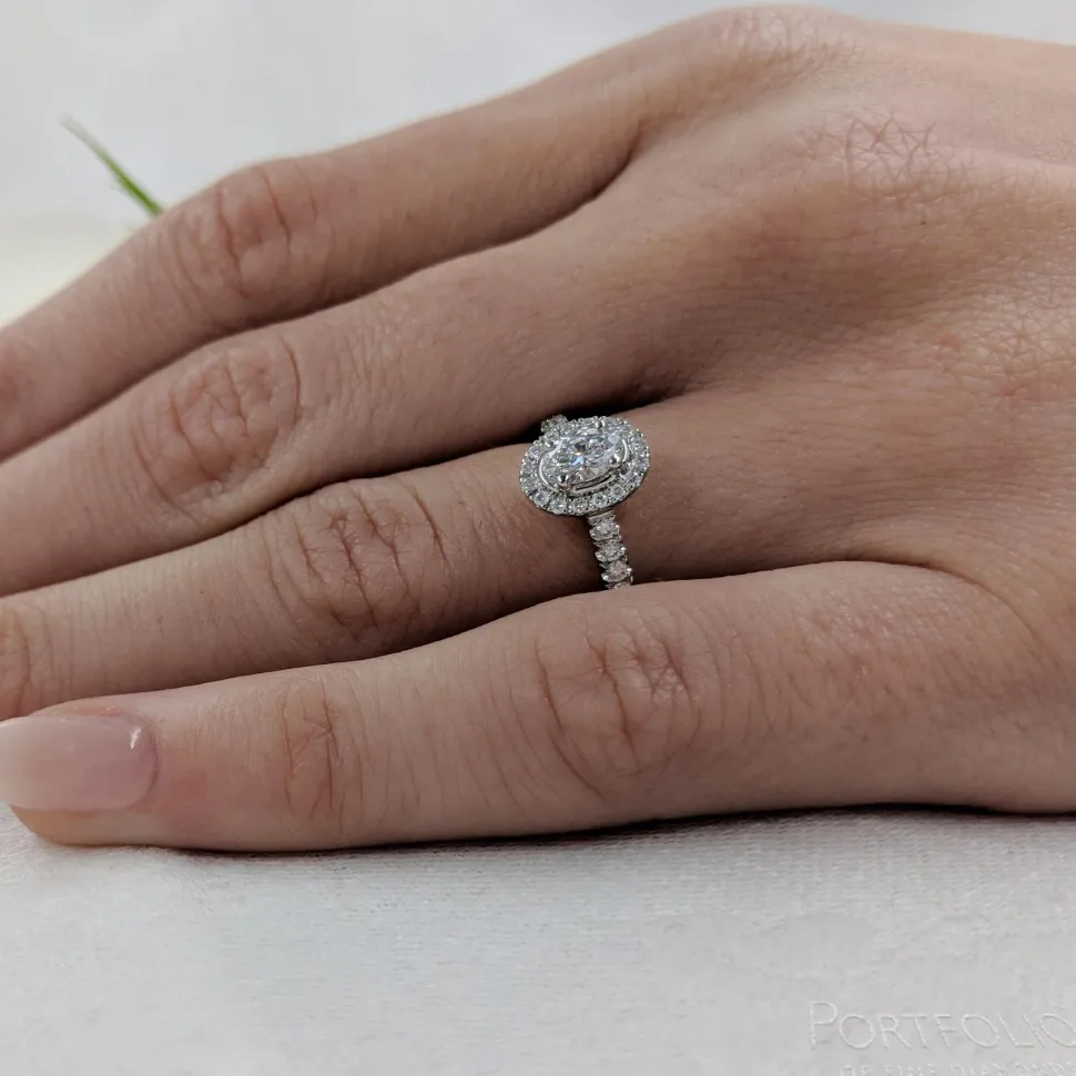 Cluster 0.30ct E VS2 Diamond Platinum Ring