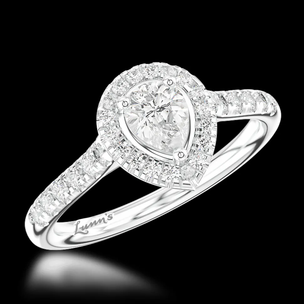 Cluster 0.30ct F SI1 Diamond Platinum Ring