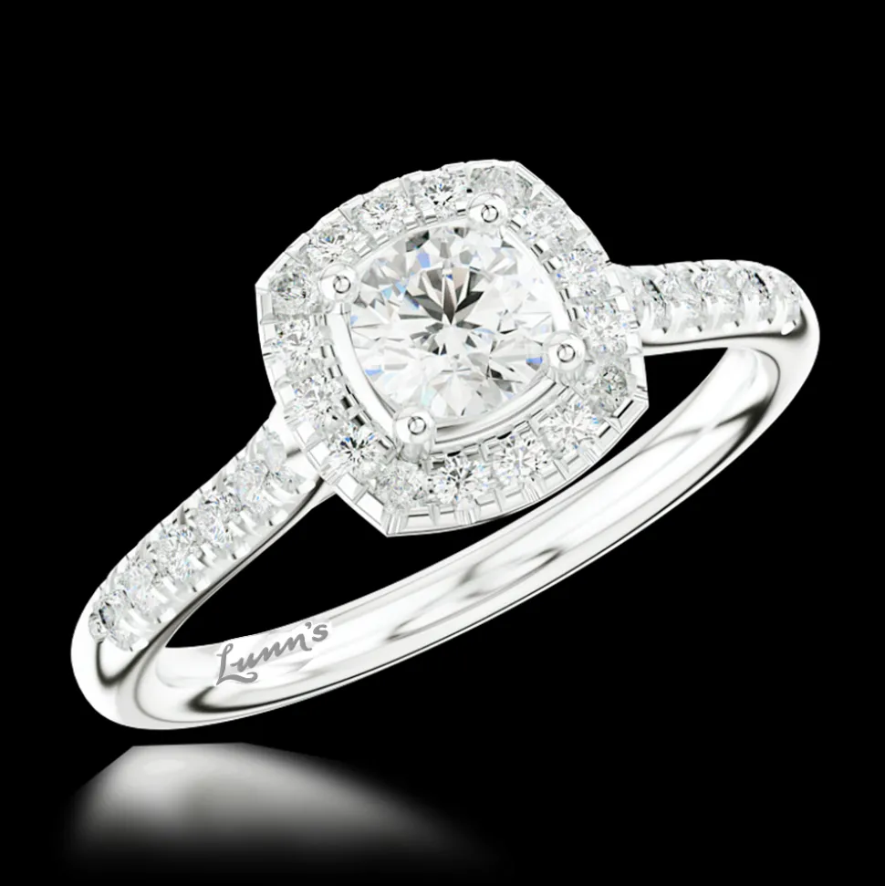 Cluster 0.20ct F VS Diamond Platinum Ring