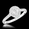 Cluster 0.20ct F VS Diamond Platinum Ring