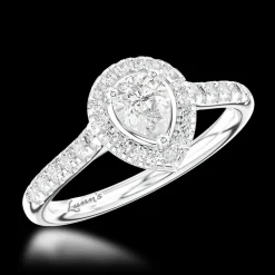 Cluster 0.20ct F VS Diamond Platinum Ring