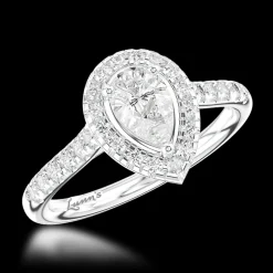 Cluster 0.40ct G SI1 Diamond Platinum Ring