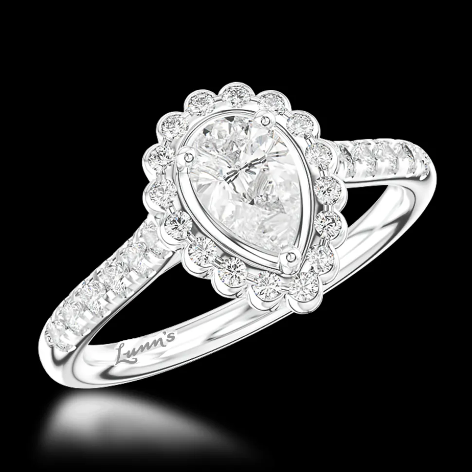 Cluster 0.39ct G SI1 Diamond Platinum Ring