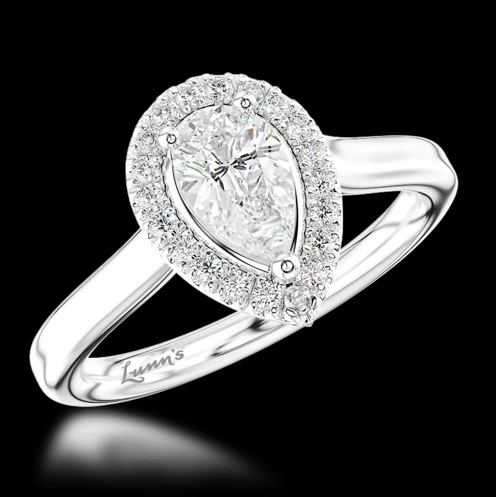 Cluster 0.91ct G SI1 Diamond Platinum Ring