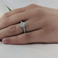 Cluster 0.40ct G SI1 Diamond Platinum Ring