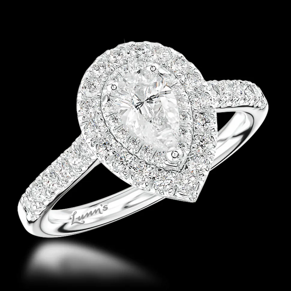 Cluster 0.41ct G VS2 Diamond Platinum Ring
