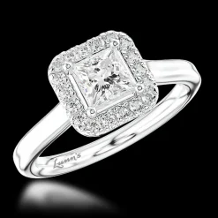 Cluster 0.40ct G VS1 Diamond Platinum Ring