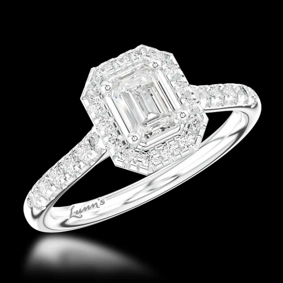 Cluster 0.40ct G VS2 Diamond Platinum Ring