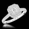 Cluster 0.70ct G VVS1 Diamond Platinum Ring
