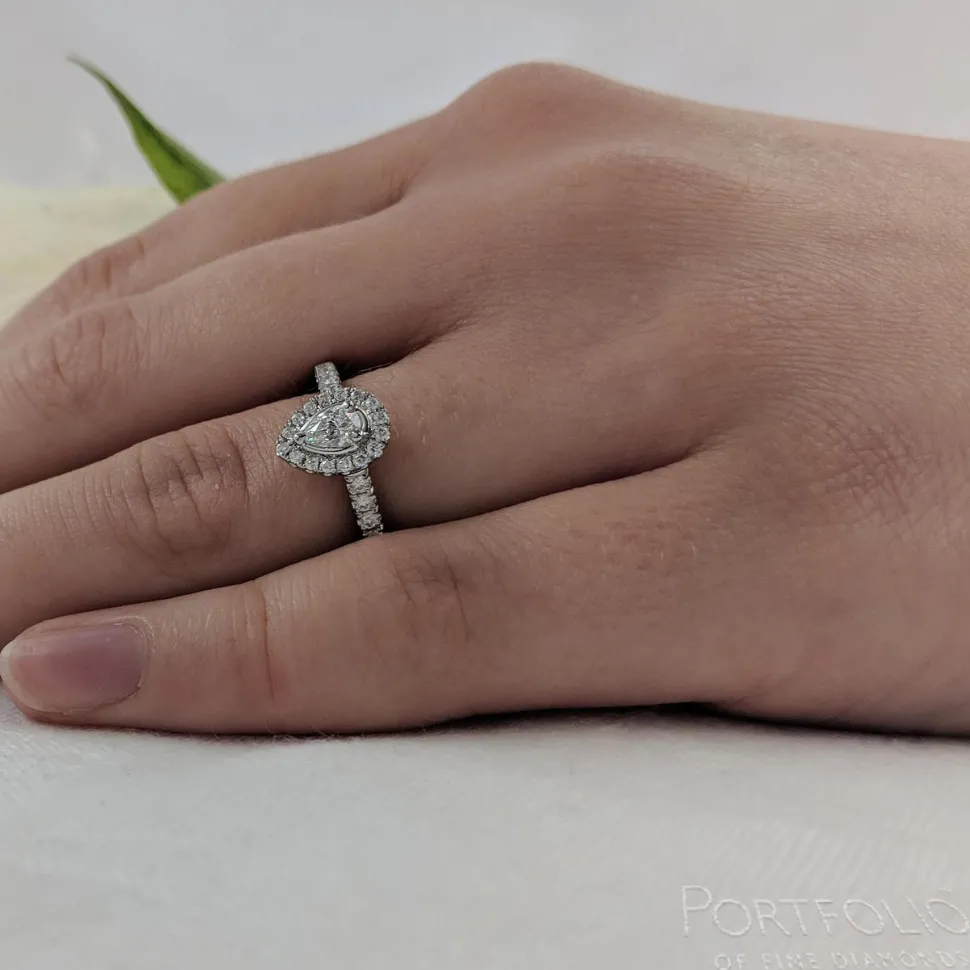 Cluster 0.20ct G VVS Diamond Platinum Ring