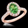 Cluster 1.30ct Tsavorite Rose Gold Ring