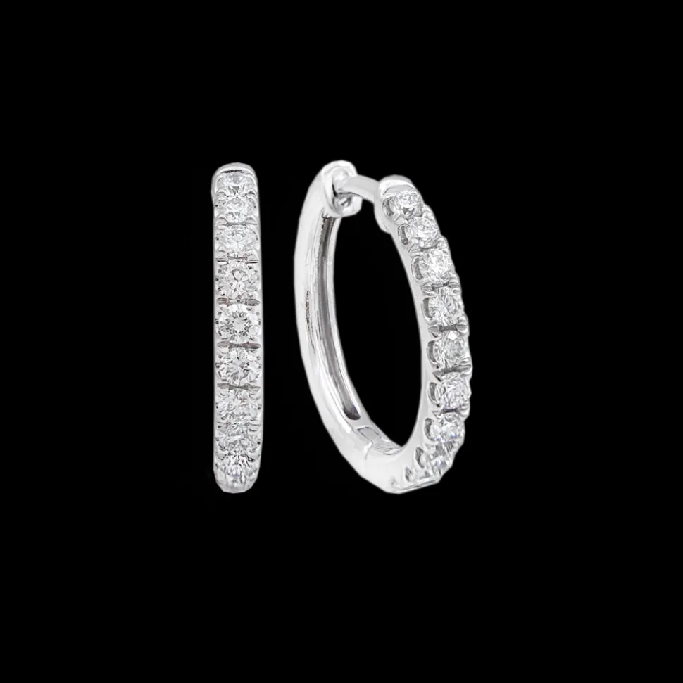 0.38ct Diamond Platinum Earrings