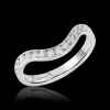 0.51ct Diamond Platinum Strong Curved Ring