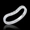 0.45ct Diamond Platinum Strong Curved Ring