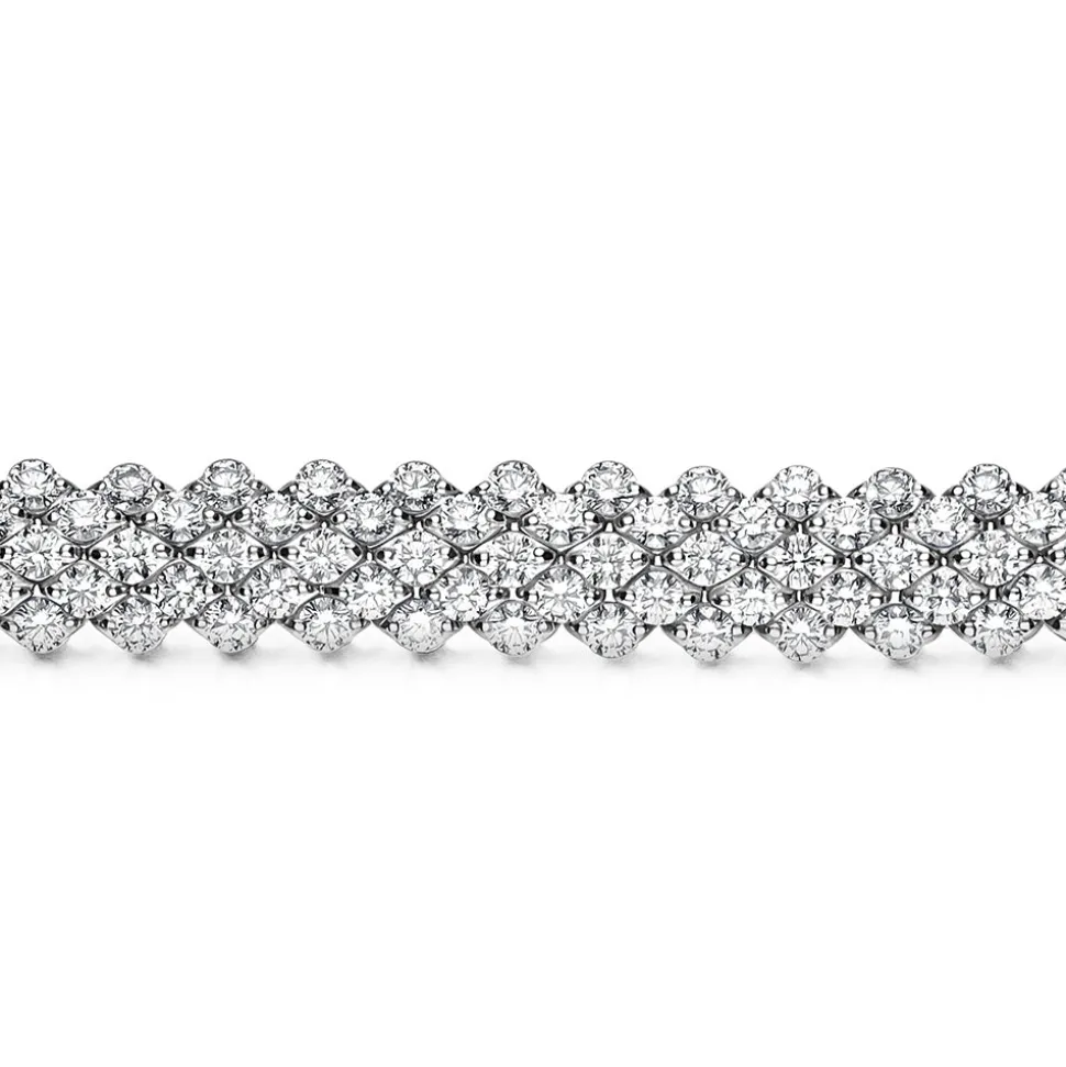 10.66ct Diamond White Gold Bracelet