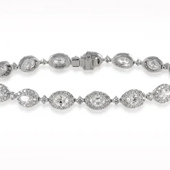5.53ct Diamond White Gold Bracelet
