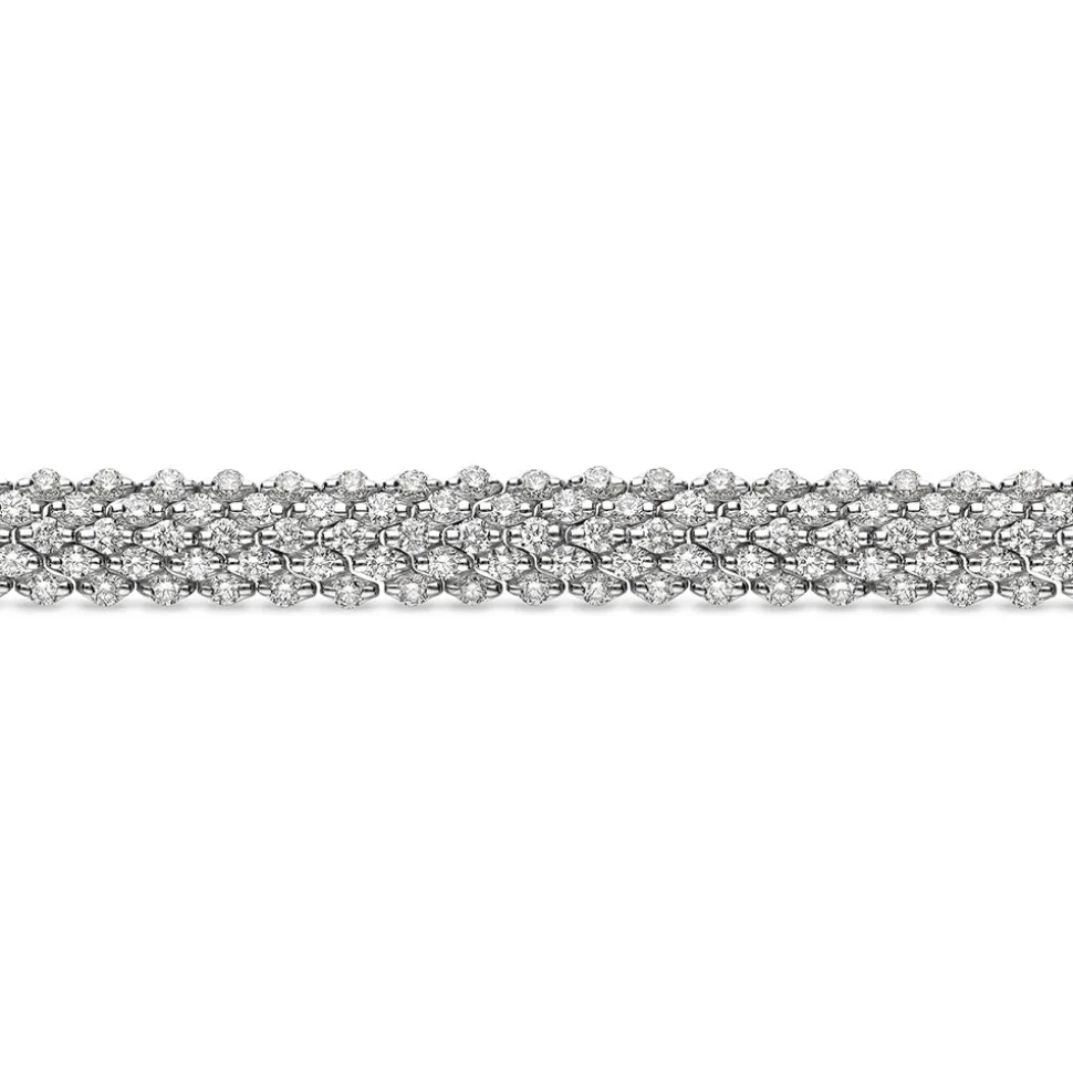 4.20ct Diamond White Gold Bracelet
