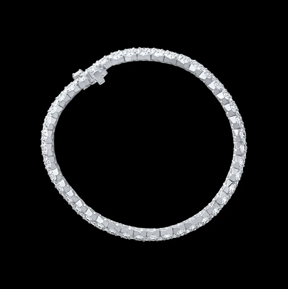 10.66ct Diamond White Gold Bracelet