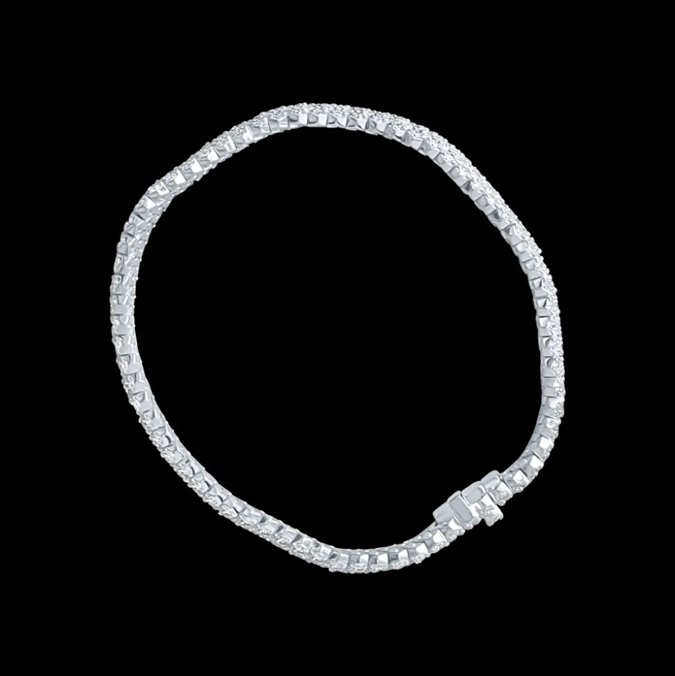 4.20ct Diamond White Gold Bracelet