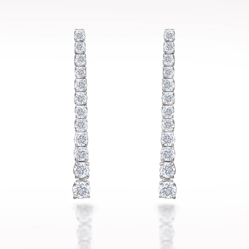 0.93ct Diamond White Gold Earrings