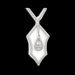 0.68ct Diamond White Gold Pendant