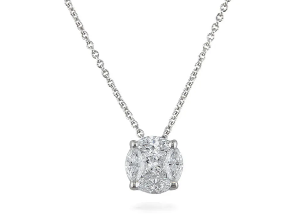 0.44ct Diamond White Gold Pendant