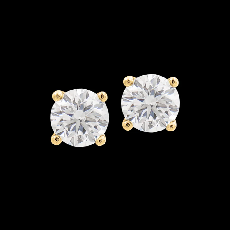 0.30ct Diamond Yellow Gold Earrings