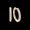 0.38ct Diamond Yellow Gold Earrings