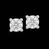 0.40ct E VS2 Diamond Platinum Earrings
