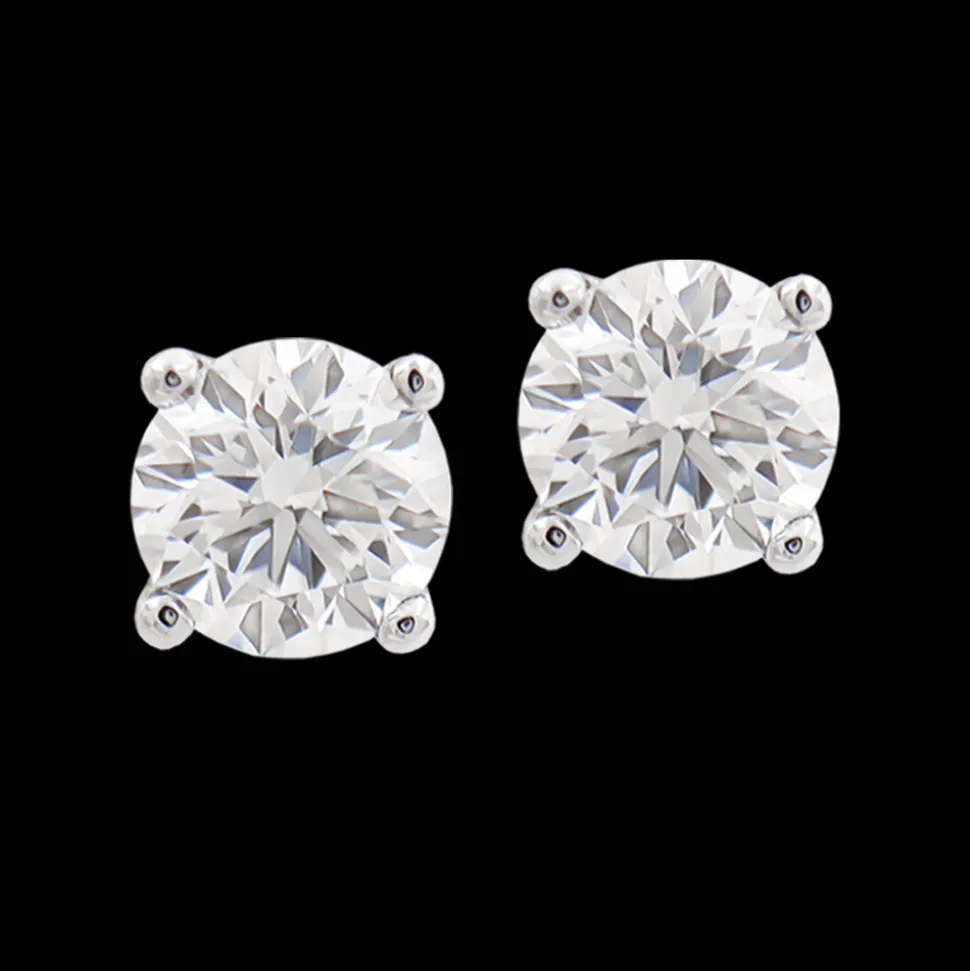 1.40ct G VS2 Diamond Platinum Earrings