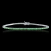 2.42ct Tsavorite White Gold Bracelet