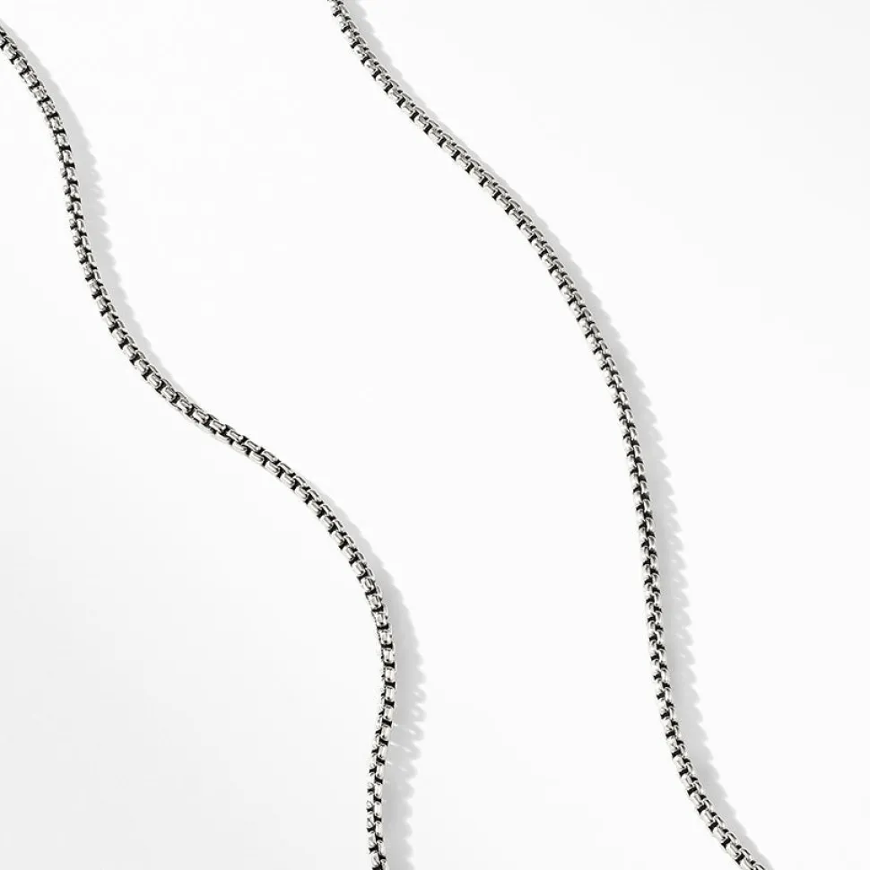 David Yurman Box Chain Necklace with an Accent of 14ct Gold