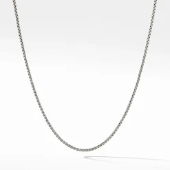 David Yurman Box Chain Necklace with an Accent of 14ct Gold