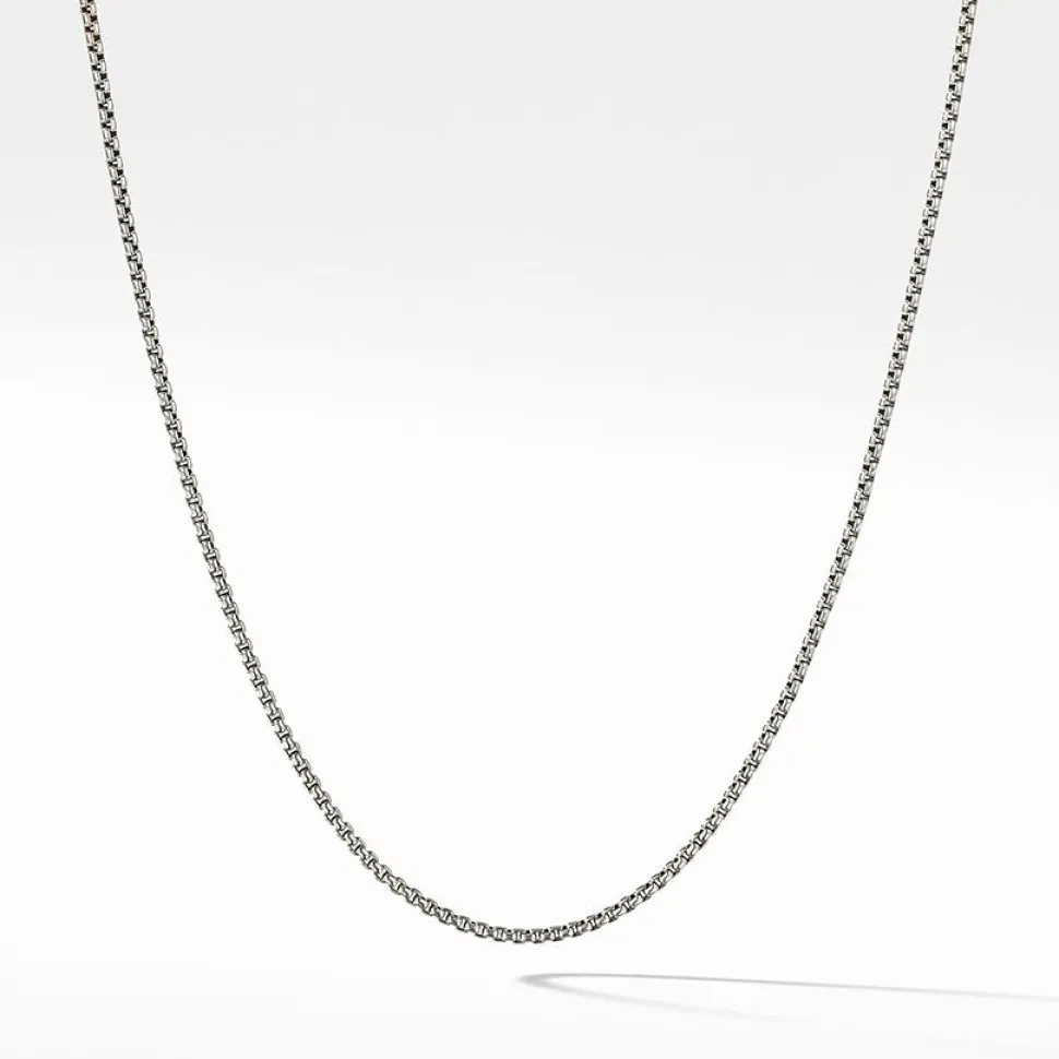 David Yurman Box Chain Necklace with an Accent of 14ct Gold
