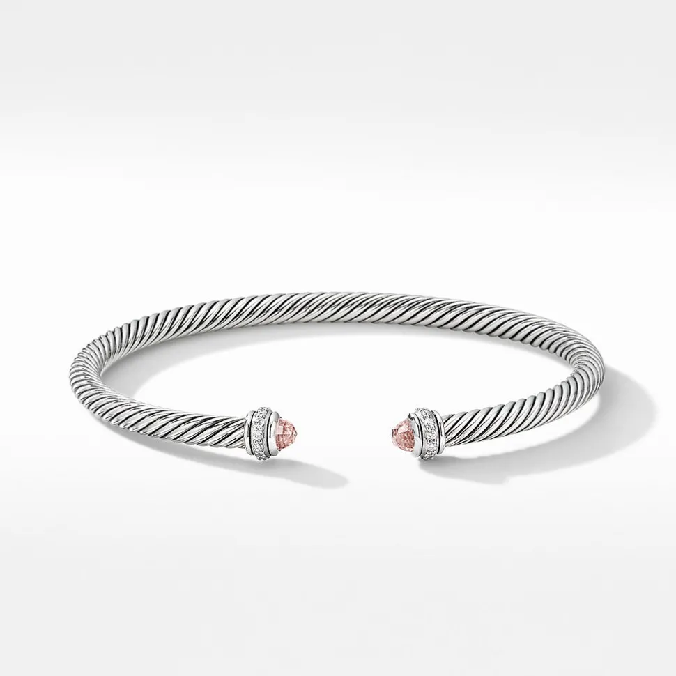 David Yurman Cable Classic Collection Bracelet with Morganite